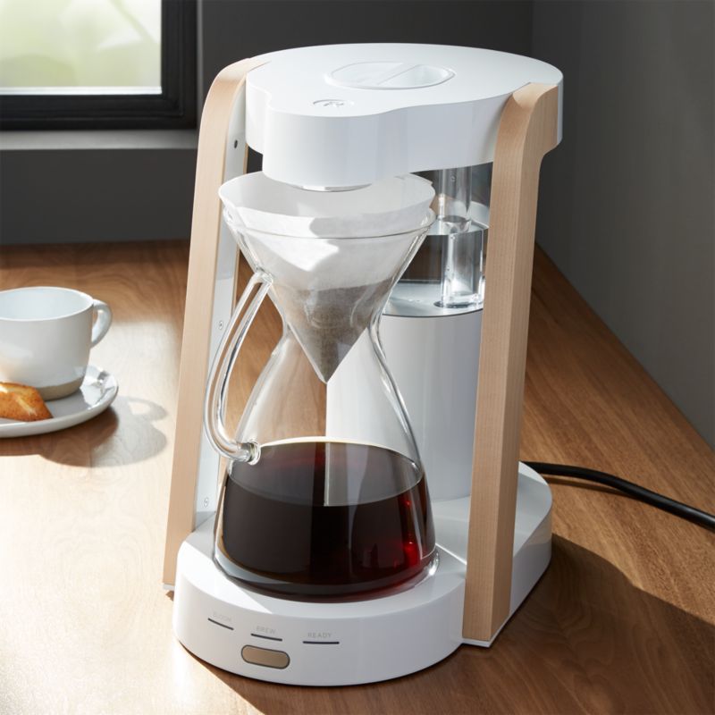 Ratio Eight White 8-Cup Coffee Maker Crate and Barrel